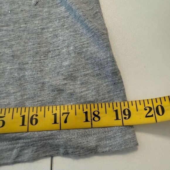 Talbots Heather Gray Beaded Short Sleeve T Shirt Size S - Picture 12 of 13